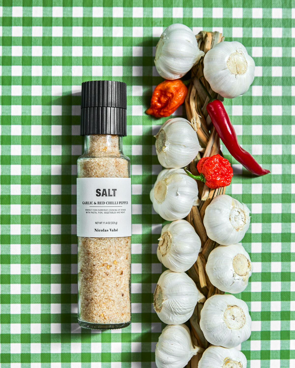 Salt, Garlic & Red chilli pepper
