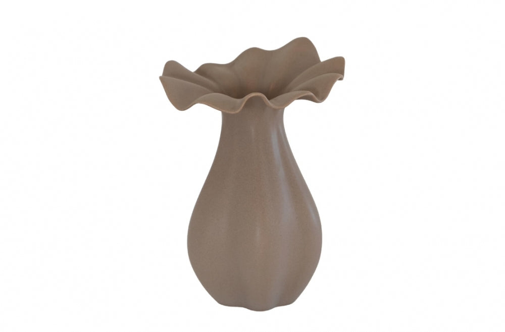 Nellie Vase Large, Brown