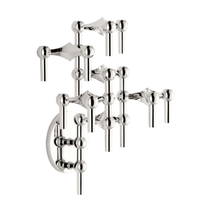 Vegghengt Lysestake, Krom