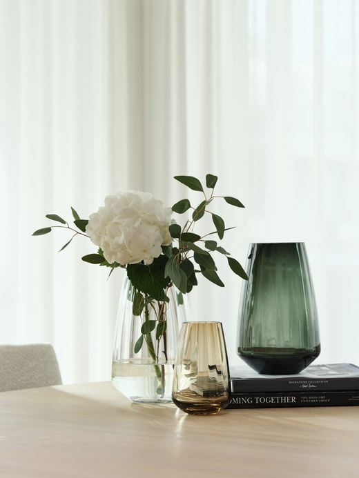 Optique Vase 17 cm, Light Topaz