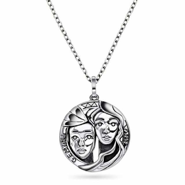 Stjernetegn Tvillingene Smykke i sølv, 20mm