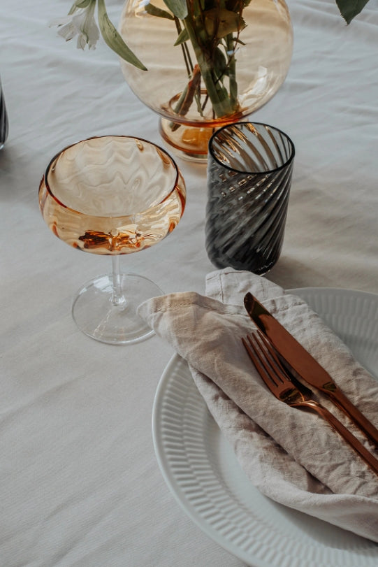 Meadow Cocktail Glass, Amber