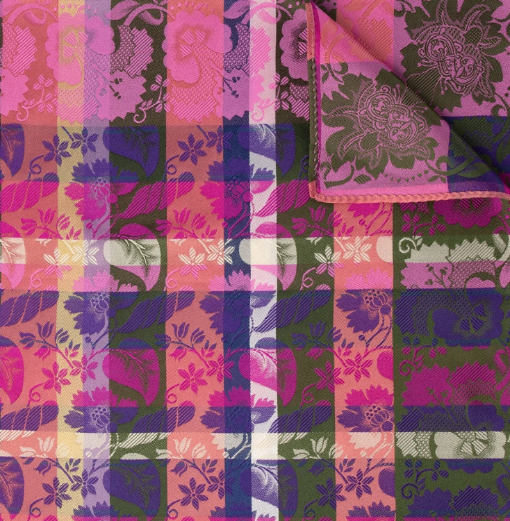 ESTELLE SILKESKJERF, 70X70CM