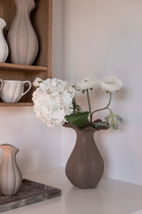 Nellie Vase Large, Brown