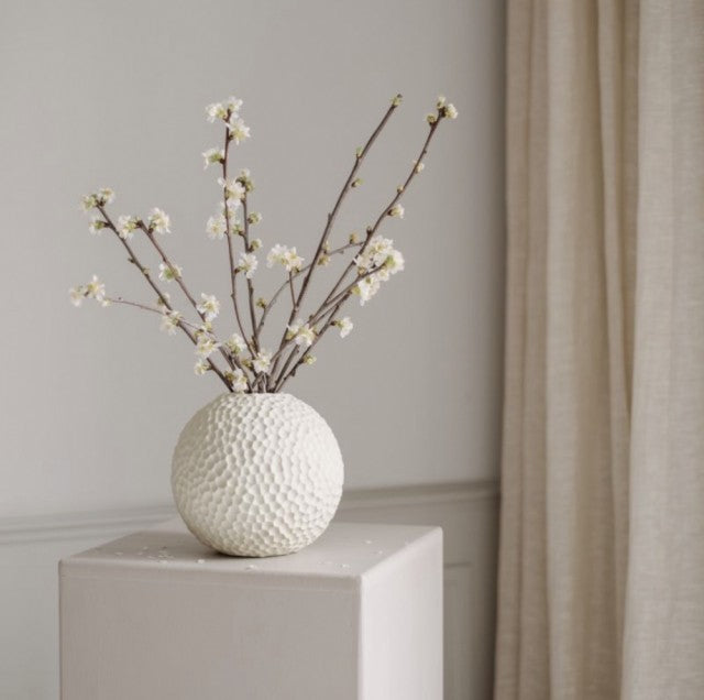 Kaia Vase 15cm, Linnen