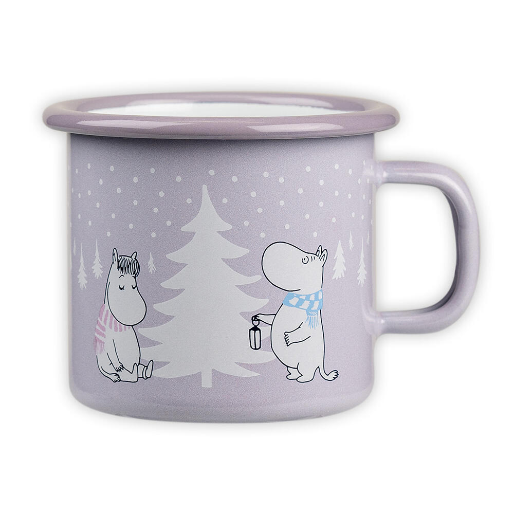 Mummikopp emalje 2,5 dl, Snøfall