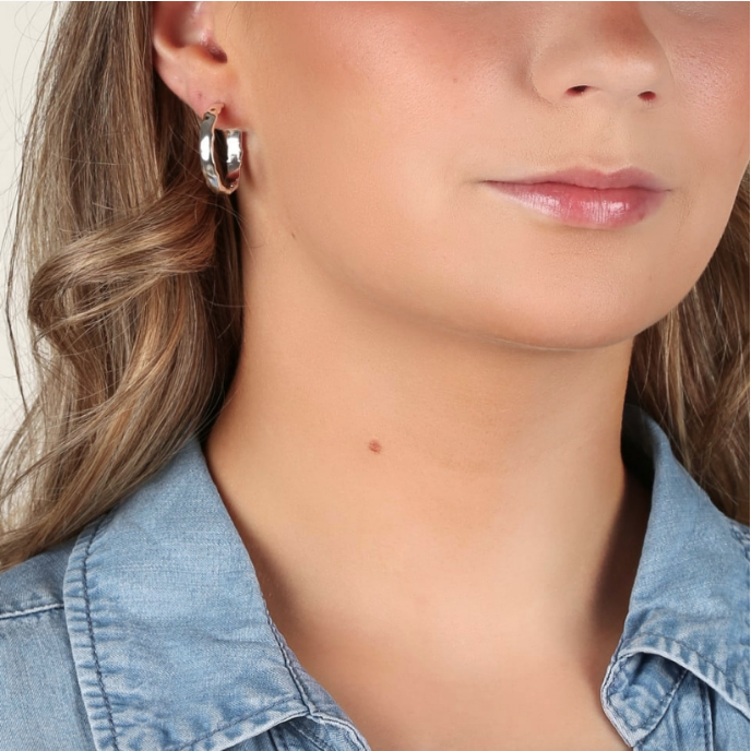 DOMINO FORSØLVET ØRERINGER, 20 MM