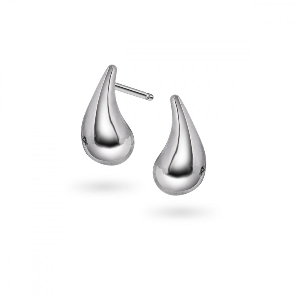 Øredobber i sølv, dråpe 11mm