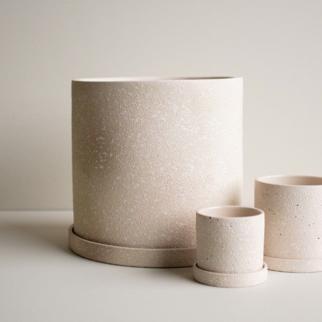 Grow Pot Ø10cm, Creme Structure