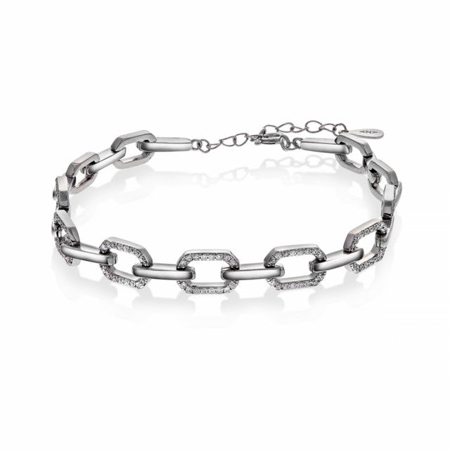 Armbånd i sølv med zirkonia