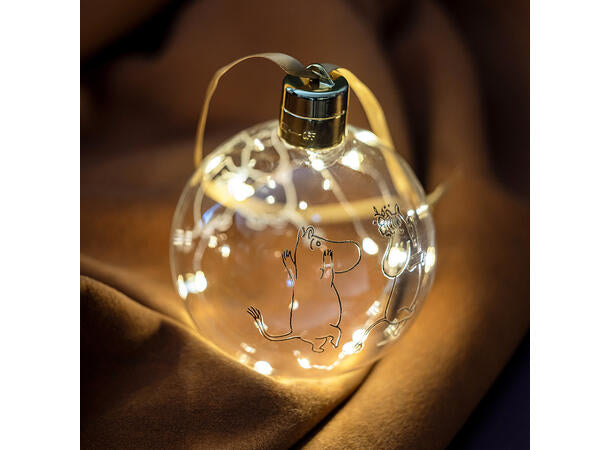 Mummi dekorasjonskule m/ledlys, Mummi 80 år