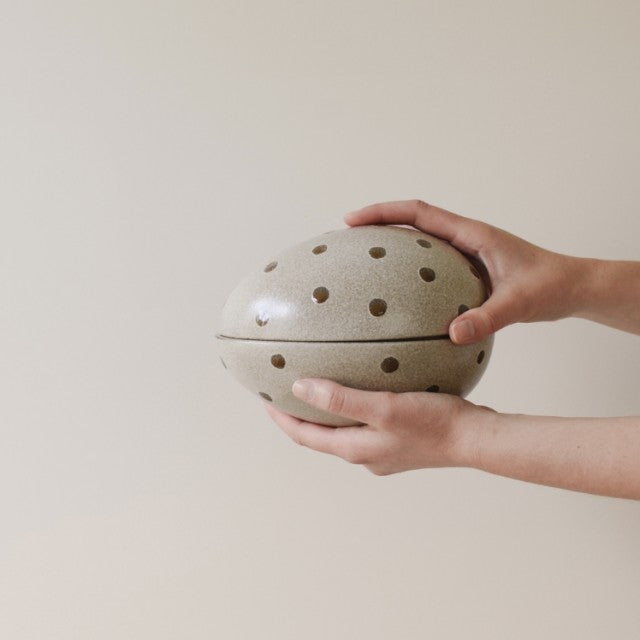 Nest Skål, Beige Dot