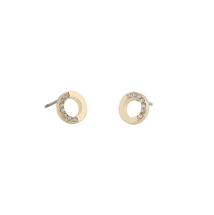 COLLINE FORGYLT ØREDOBBER MED ZIRKONIA, 8MM