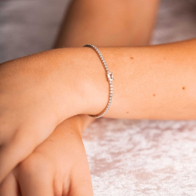 Roma armbånd i sølv med zirkonia