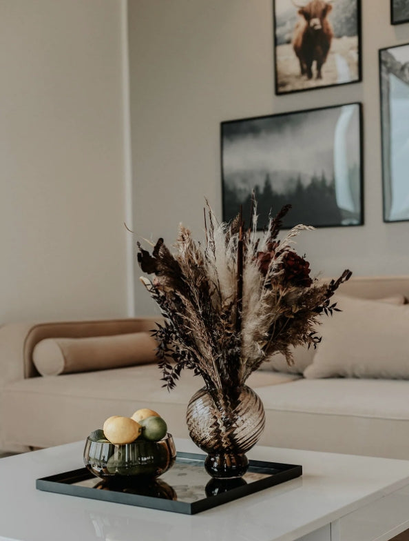 Meadow Swirl Vase Small, Topaz