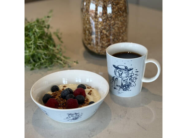 Flåklypa Flåklypa skål 14cm, Ludvig i snøføyka